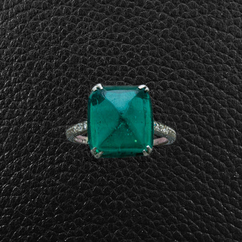 Columbian Emerald & Diamond Ring