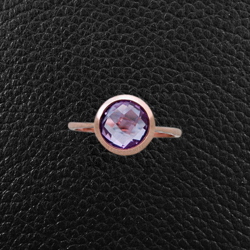 Round Amethyst Ring