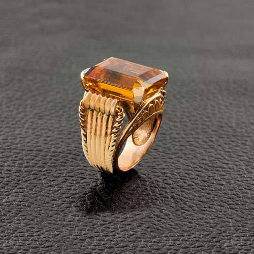 Citrine Cocktail Ring