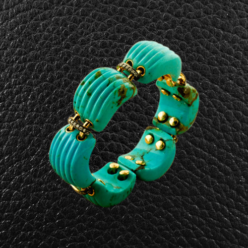 Turquoise & Diamond Bracelet