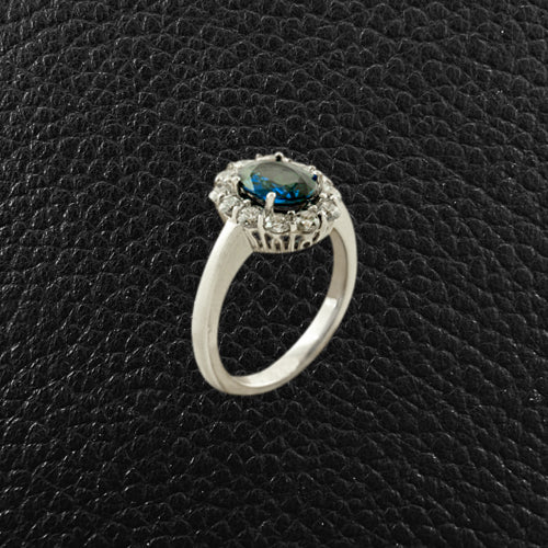 Sapphire & Diamond Ring