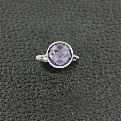 Round Amethyst Ring