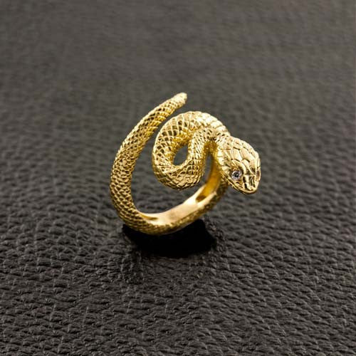 Golden Snake Ring