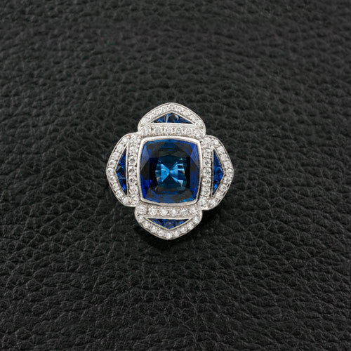 Sapphire & Diamond Ring