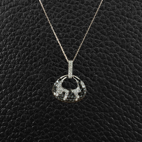 Black & White Diamond Pendant