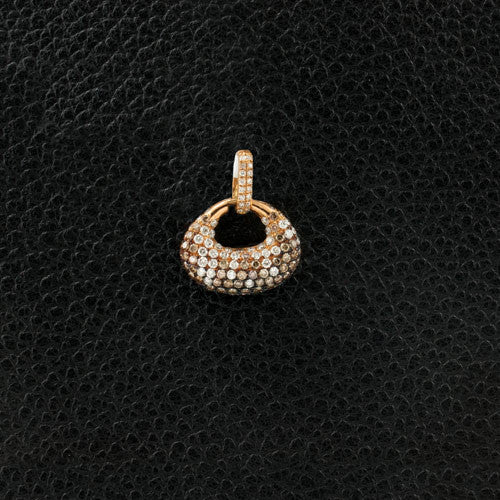 Brown & White Diamond Pendant