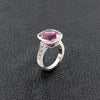 Pink Spinel & Diamond Ring