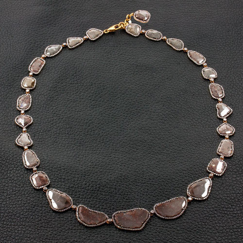 Brown Diamond Slice Necklace – CRAIGER DRAKE DESIGNS®