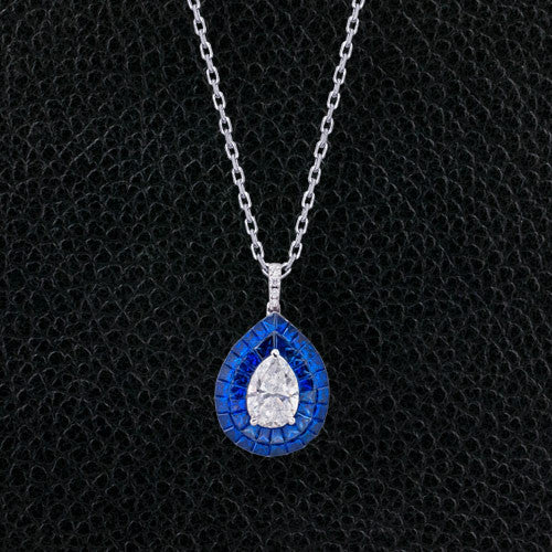 Sapphire & Diamond Pendant