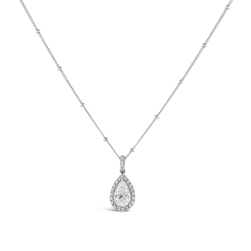 Pear Shaped Diamond Pendant