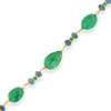 Emerald & Sapphire Bead Estate Necklace