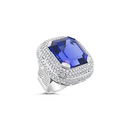 Tanzanite & Diamond Ring