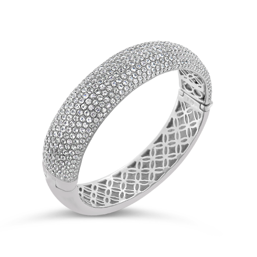 White Sapphire Bangle Bracelet