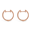 Rose Gold & Diamond Hoop Earrings