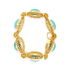 Turquoise & Gold Estate Bracelet