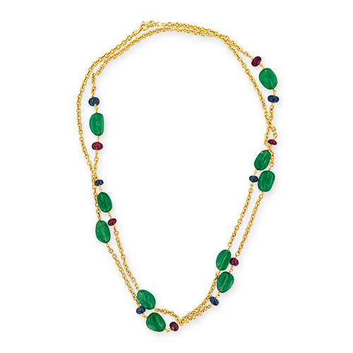 Emerald, Ruby & Sapphire Necklace – CRAIGER DRAKE DESIGNS®