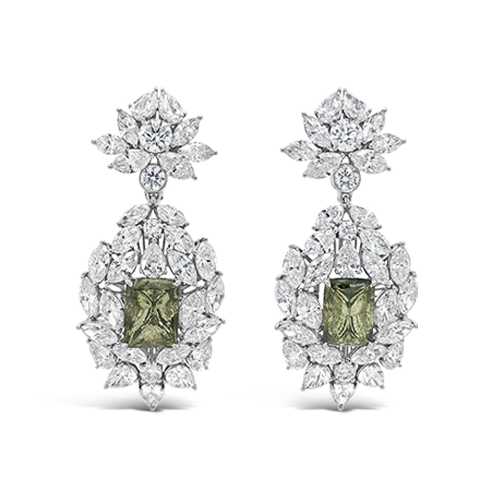 Green Diamond Dangle Earrings – CRAIGER DRAKE DESIGNS®