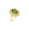 Peridot & Diamond Ring