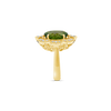 Peridot & Diamond Ring