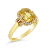 Citrine & Diamond RIng