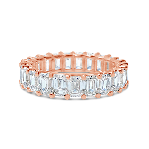 Emerald cut Diamond Eternity Band