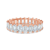 Emerald cut Diamond Eternity Band