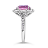 Pink Sapphire & Diamond Ring