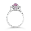 Pink Sapphire & Diamond Ring